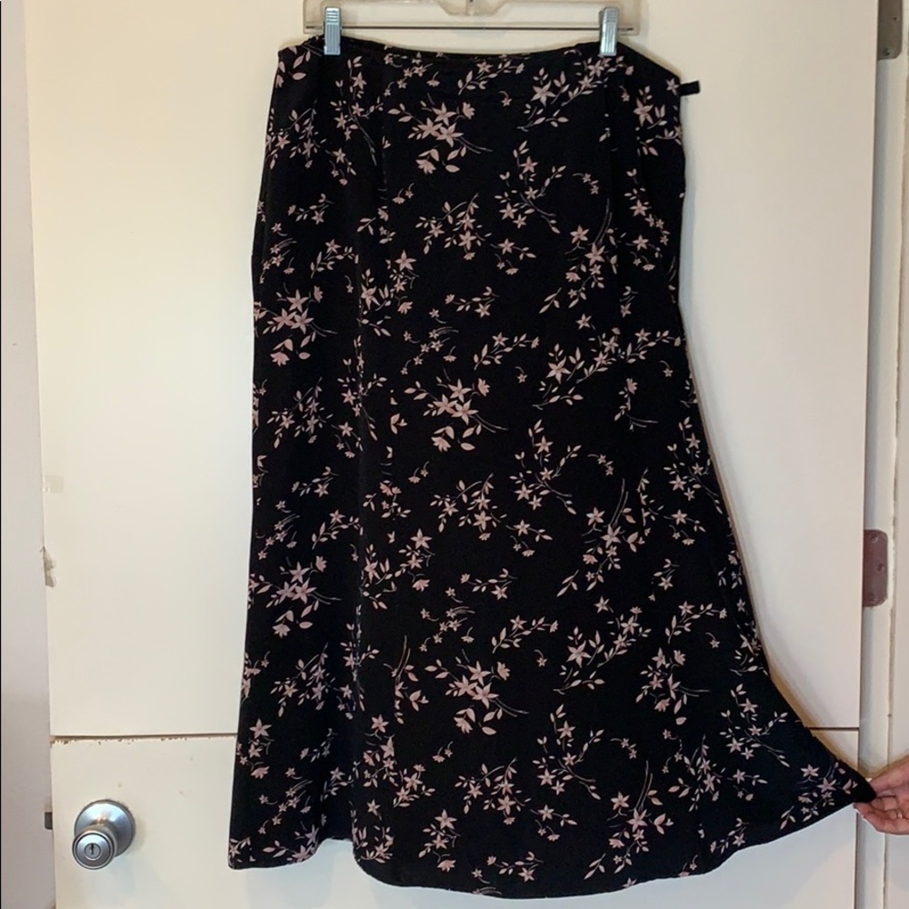 Black skirt ankle length